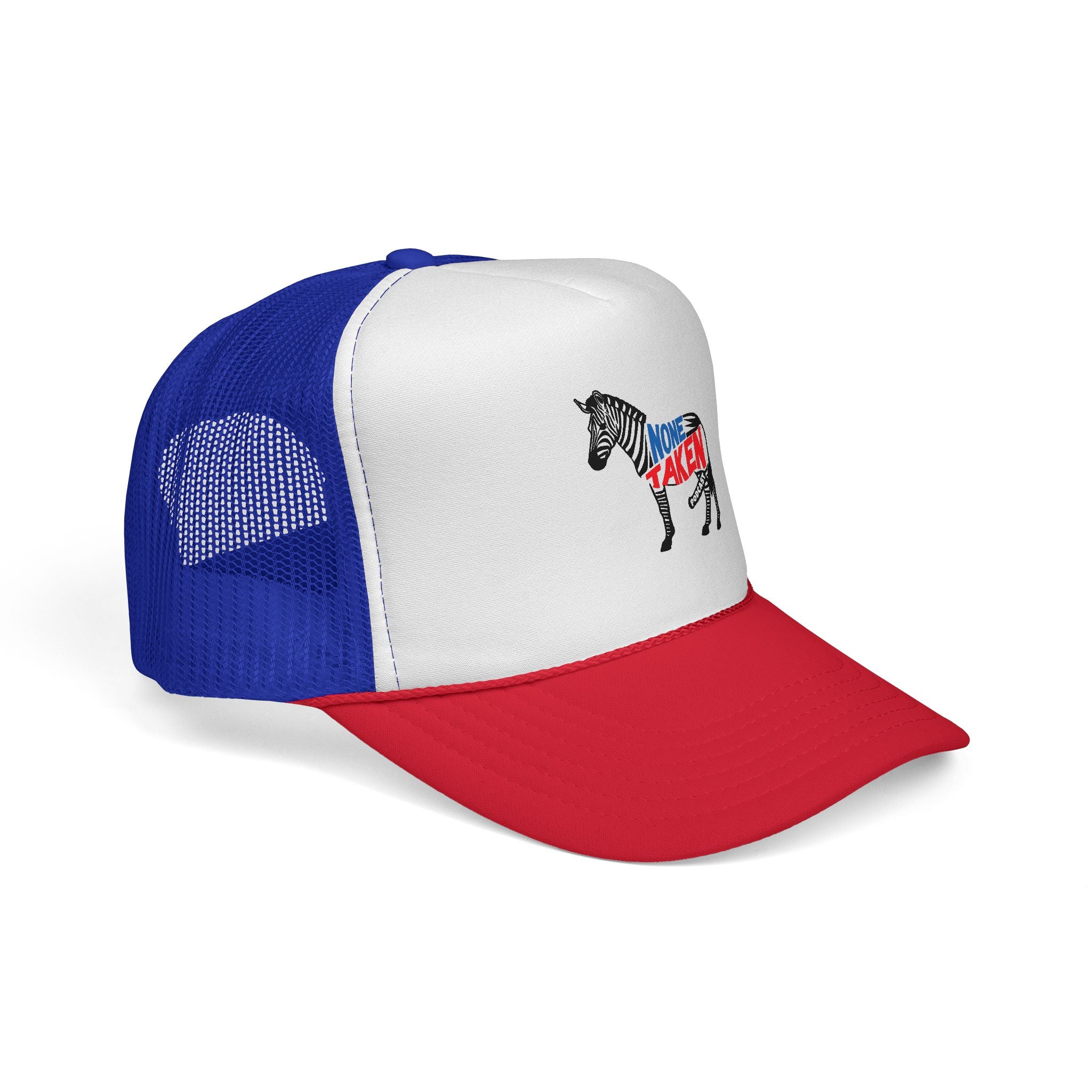 None Taken Full Zebra Trucker Cap