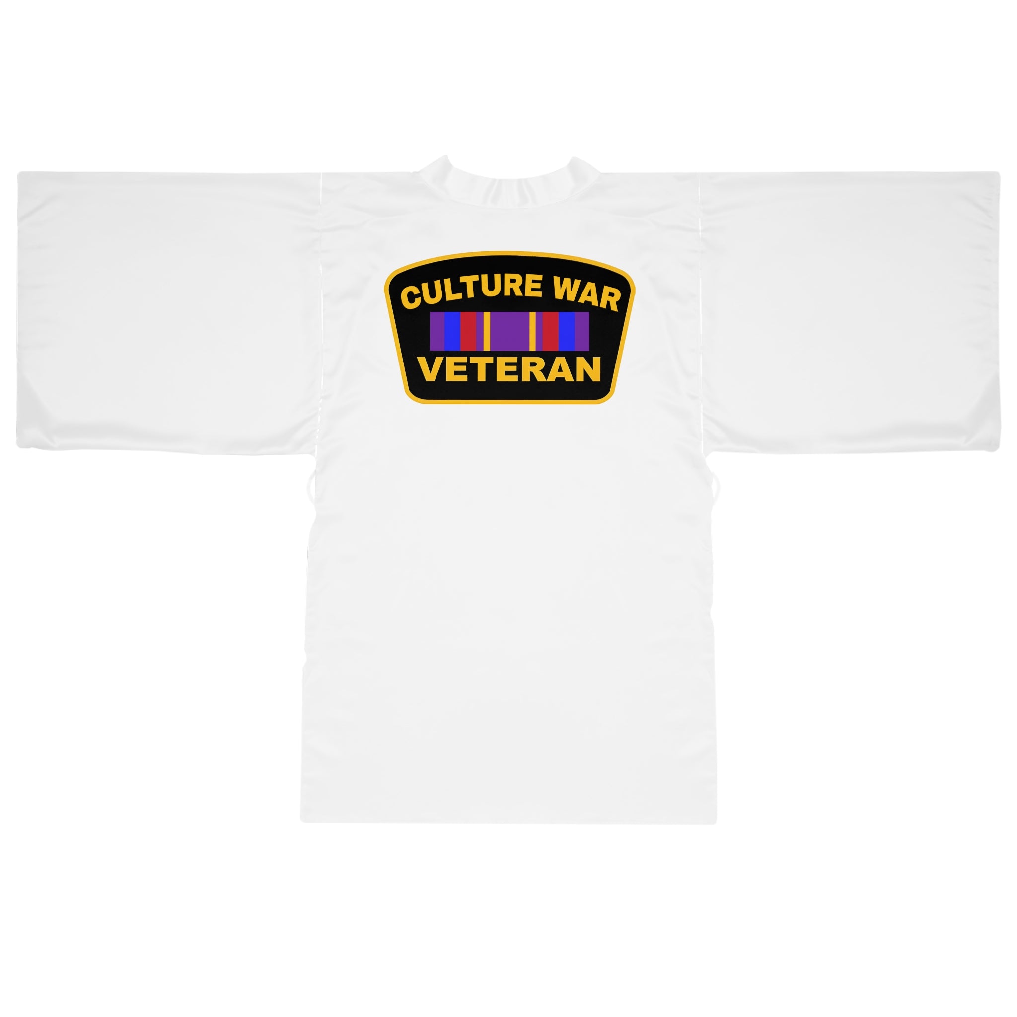 Zebra 'None Taken' Kimono Robe — Graphic Long Sleeve Lounge Wrap