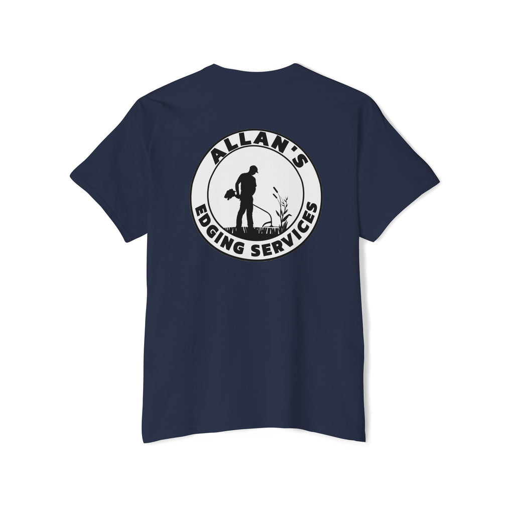 Edging Services Pocket Tee — Allan's Landscaping Logo T-Shirt