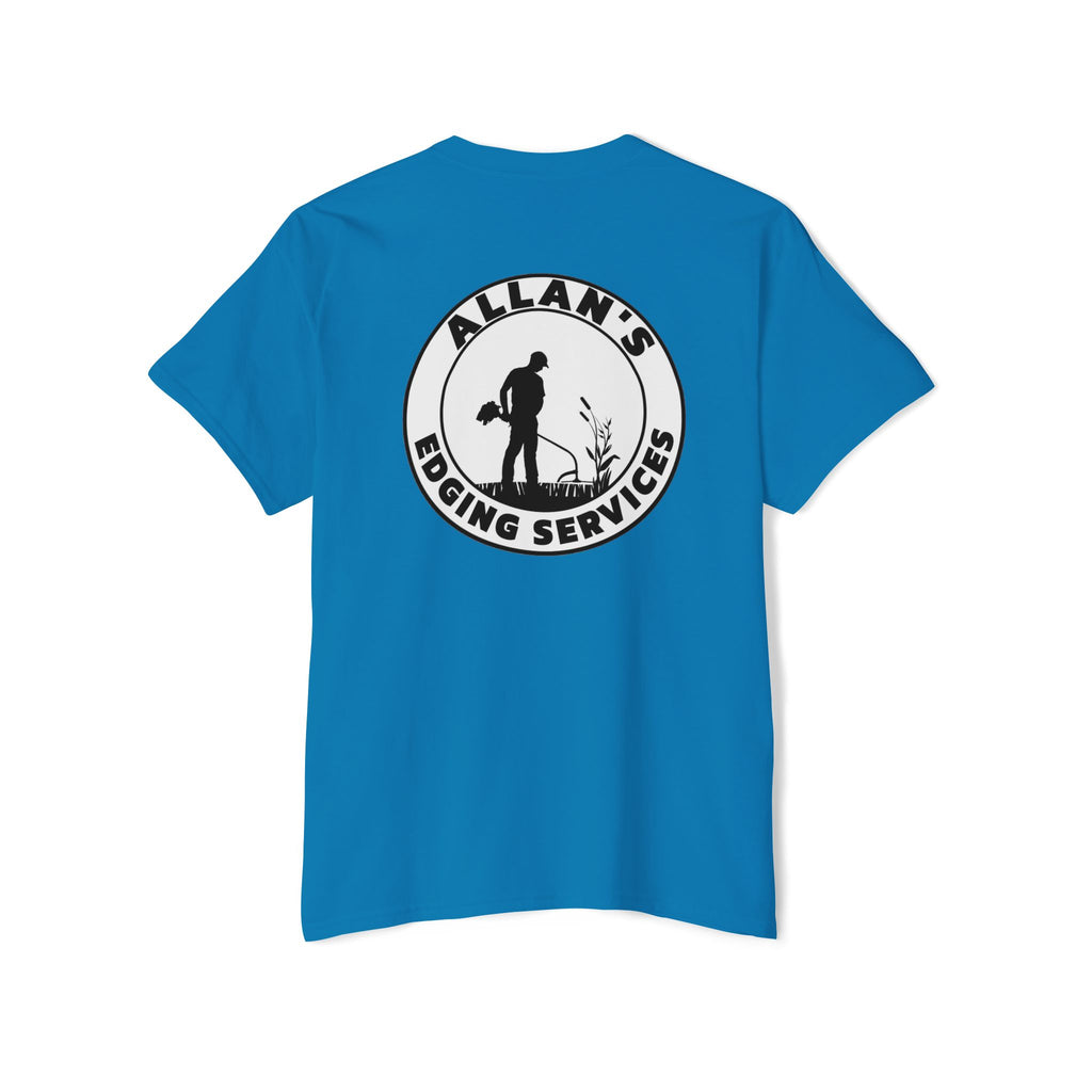 Edging Services Pocket Tee — Allan's Landscaping Logo T-Shirt