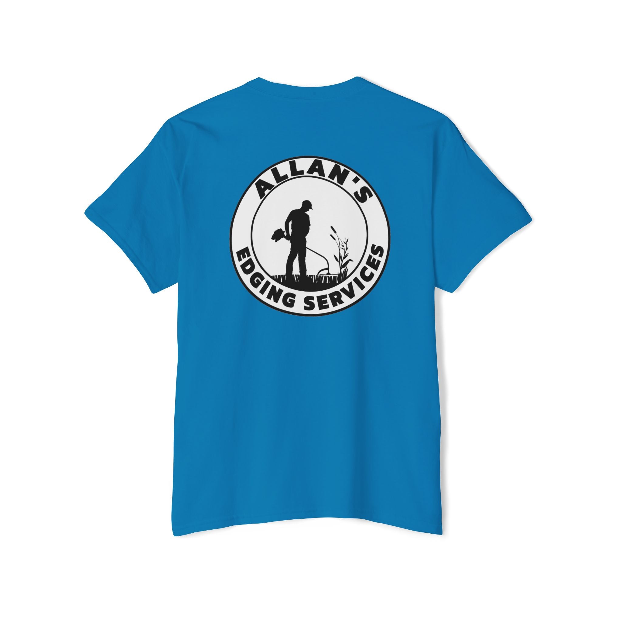 Edging Services Pocket Tee — Allan's Landscaping Logo T-Shirt