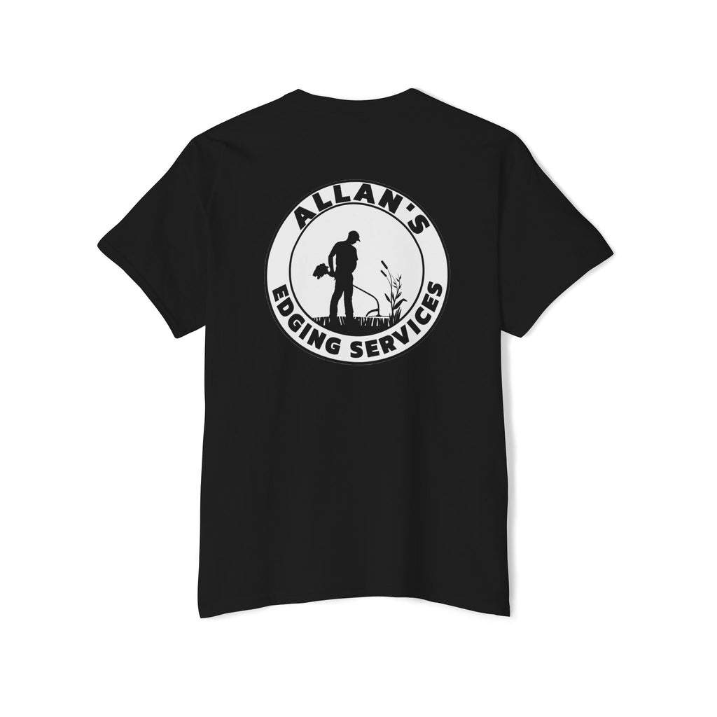 Edging Services Pocket Tee — Allan's Landscaping Logo T-Shirt