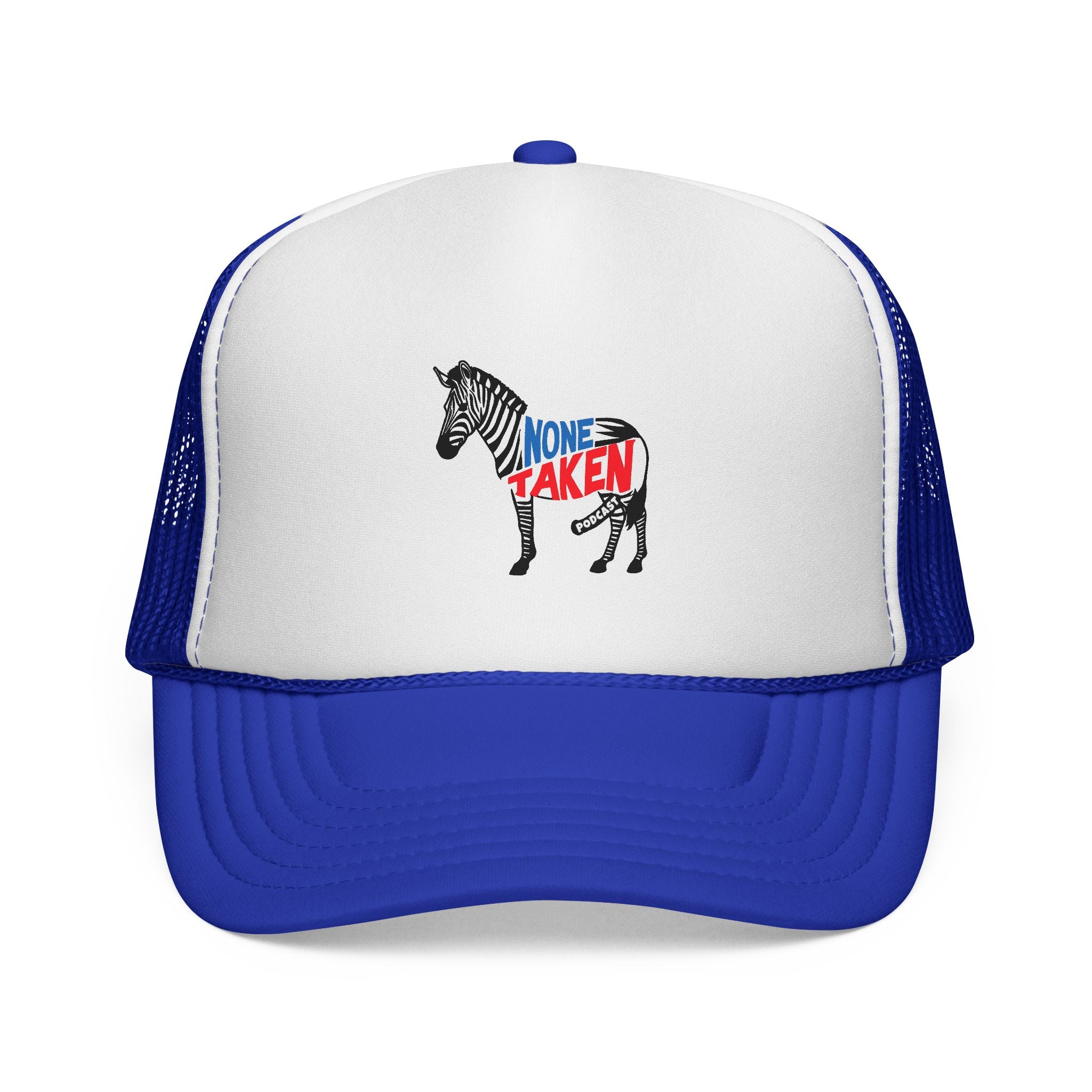 None Taken Full Zebra Trucker Cap
