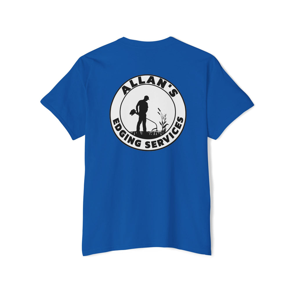 Edging Services Pocket Tee — Allan's Landscaping Logo T-Shirt