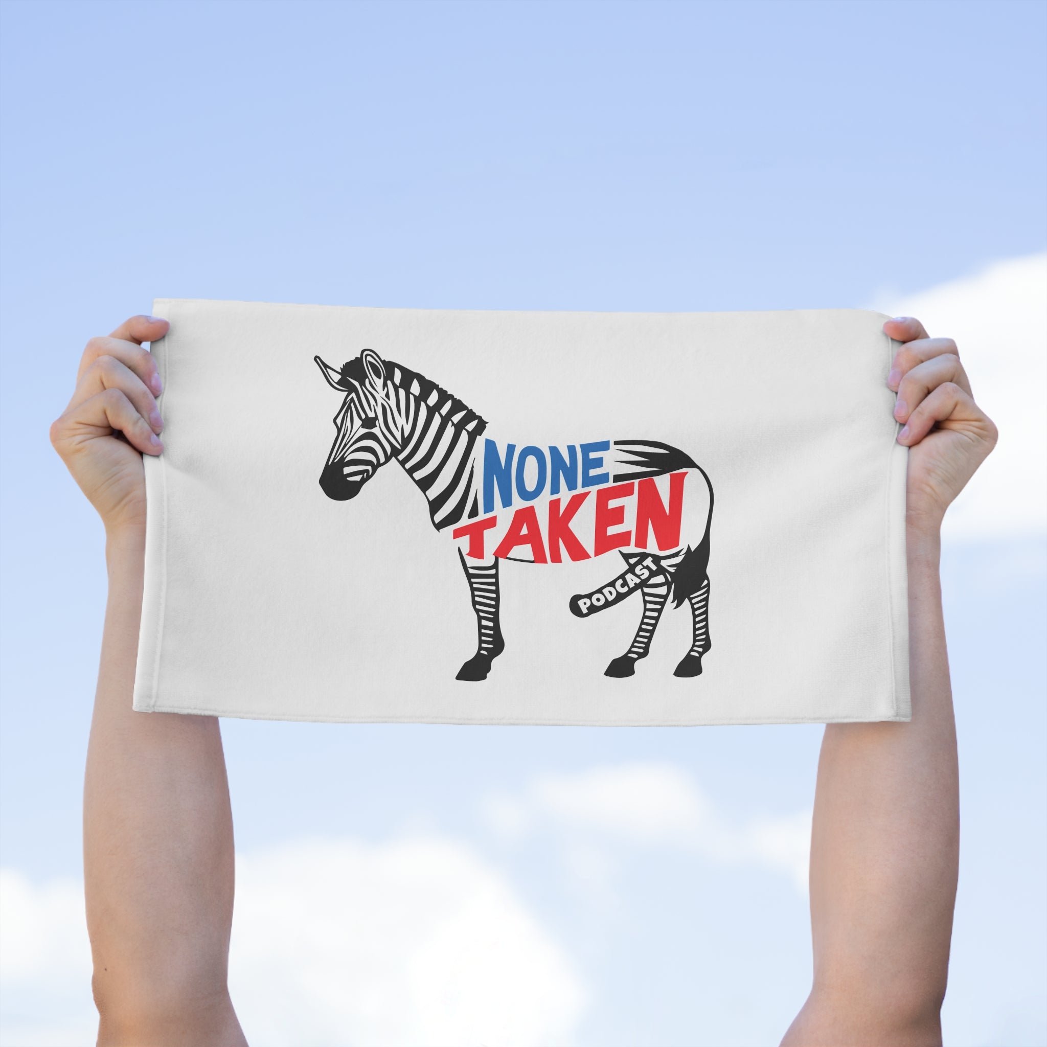 CUM TOWEL — 'None Taken' Zebra Towel (11x18)