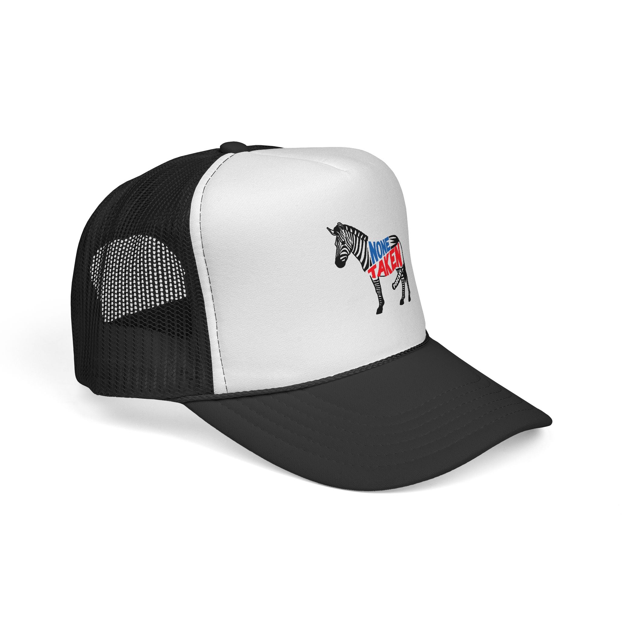 None Taken Full Zebra Trucker Cap