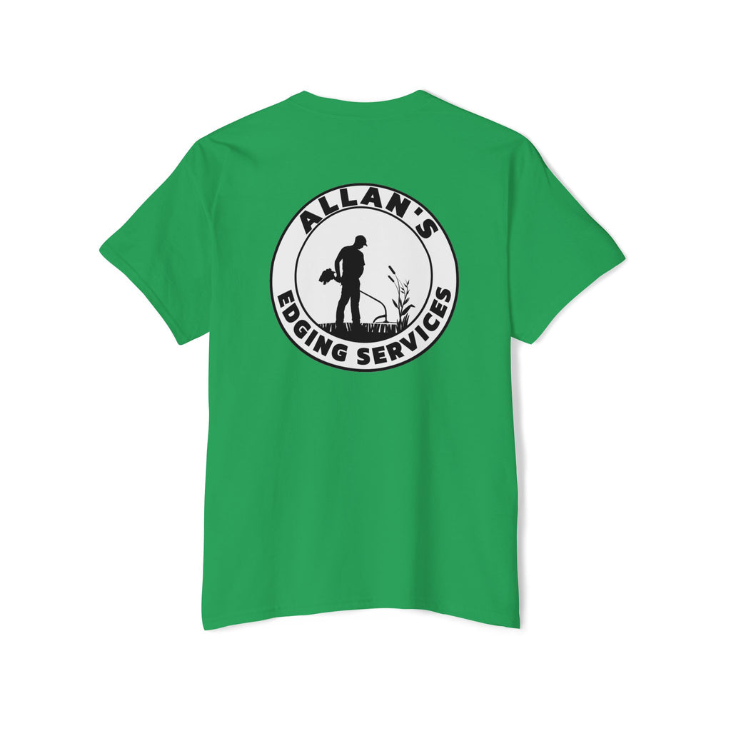 Edging Services Pocket Tee — Allan's Landscaping Logo T-Shirt