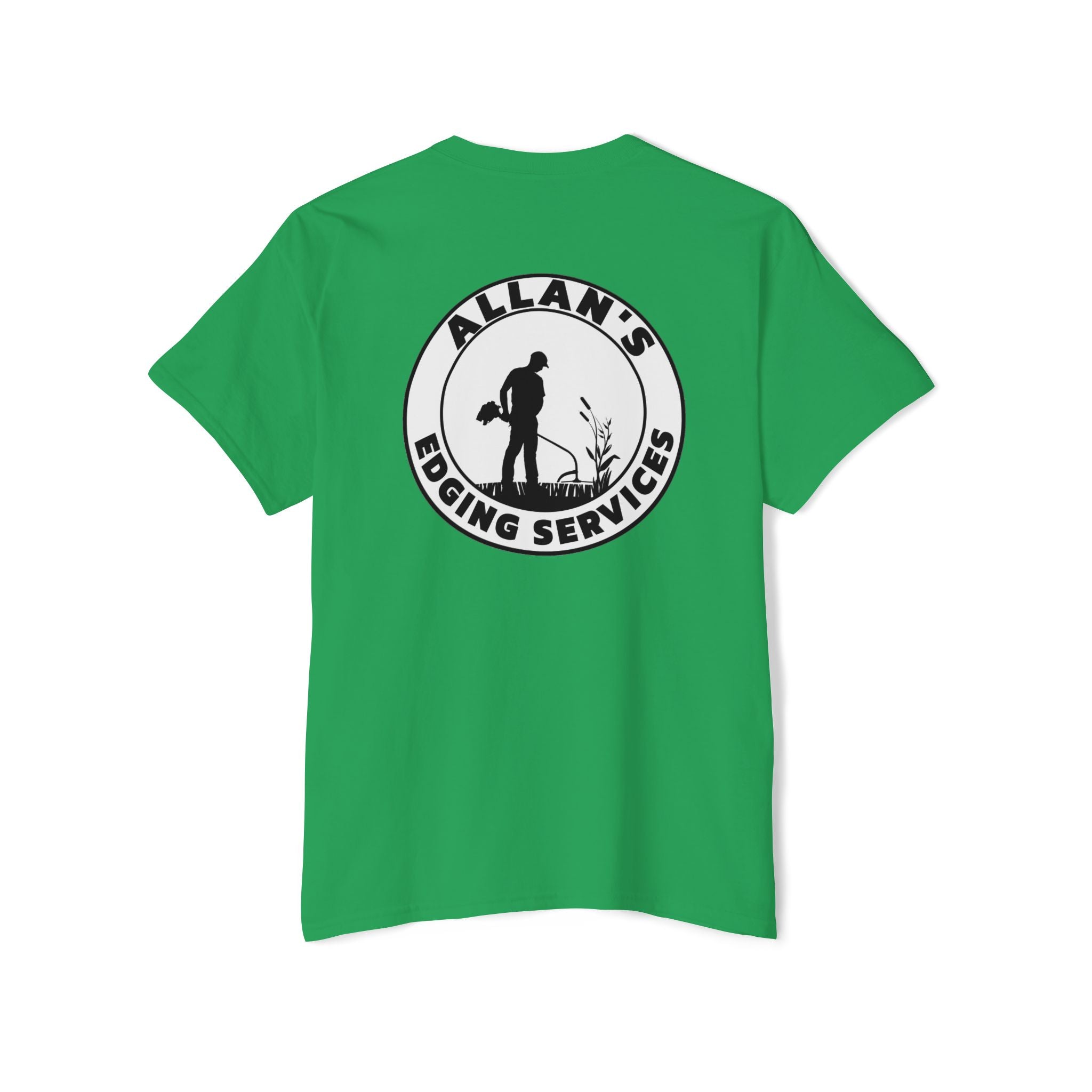 Edging Services Pocket Tee — Allan's Landscaping Logo T-Shirt