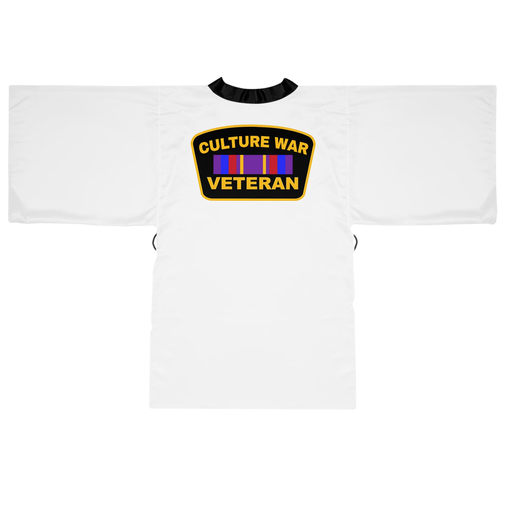 Zebra 'None Taken' Kimono Robe — Graphic Long Sleeve Lounge Wrap