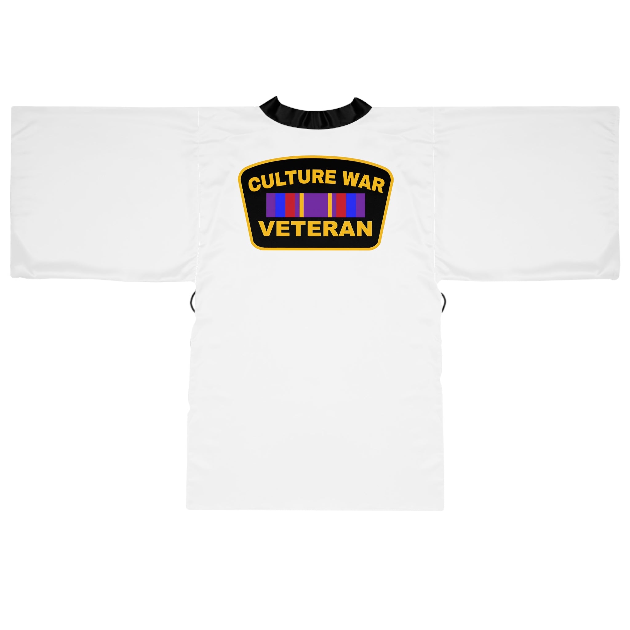 Zebra 'None Taken' Kimono Robe — Graphic Long Sleeve Lounge Wrap