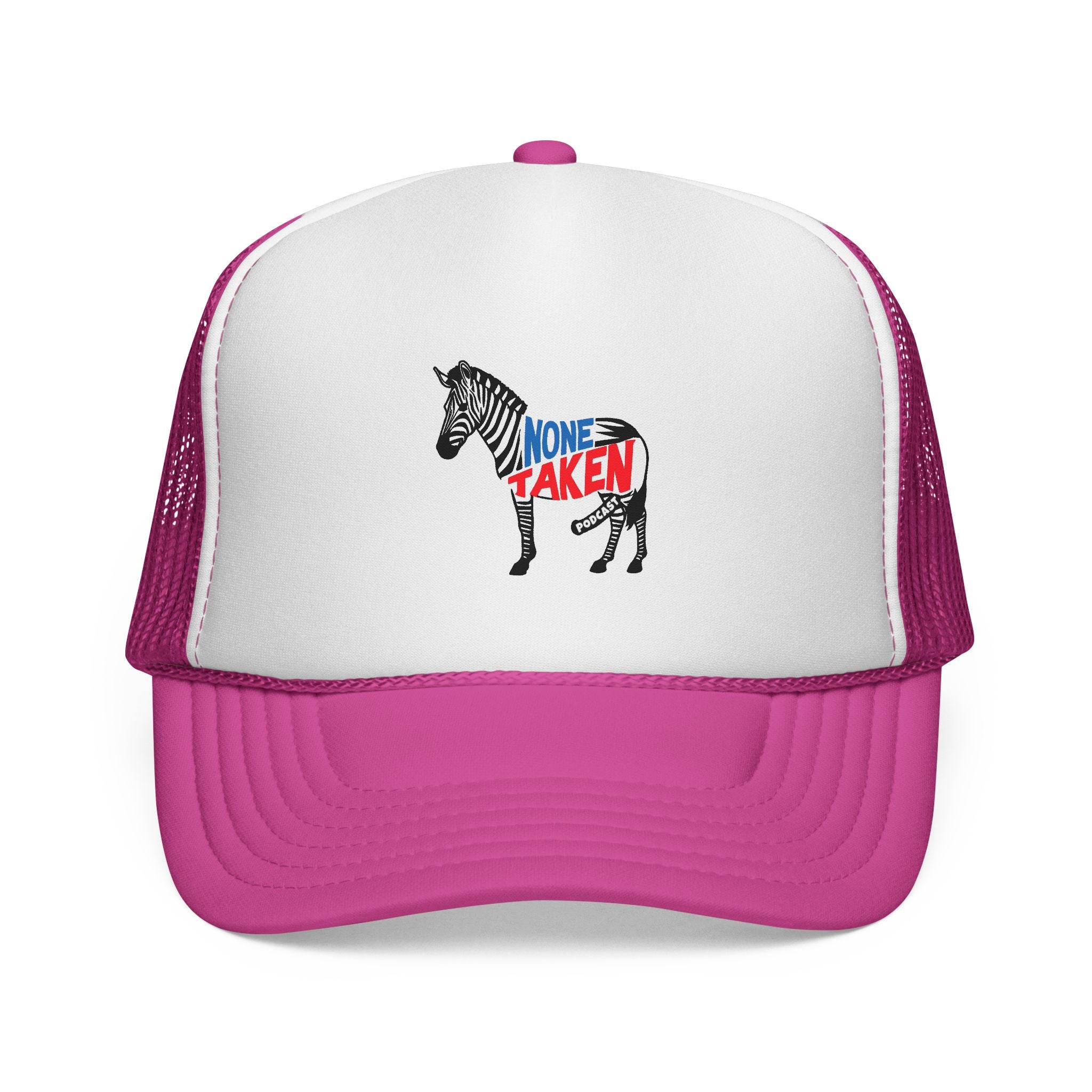 None Taken Full Zebra Trucker Cap
