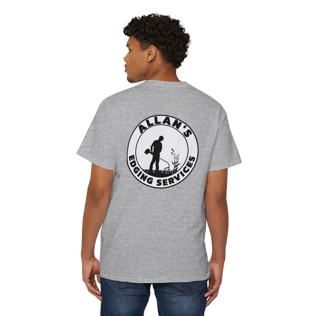 Edging Services Pocket Tee — Allan's Landscaping Logo T-Shirt