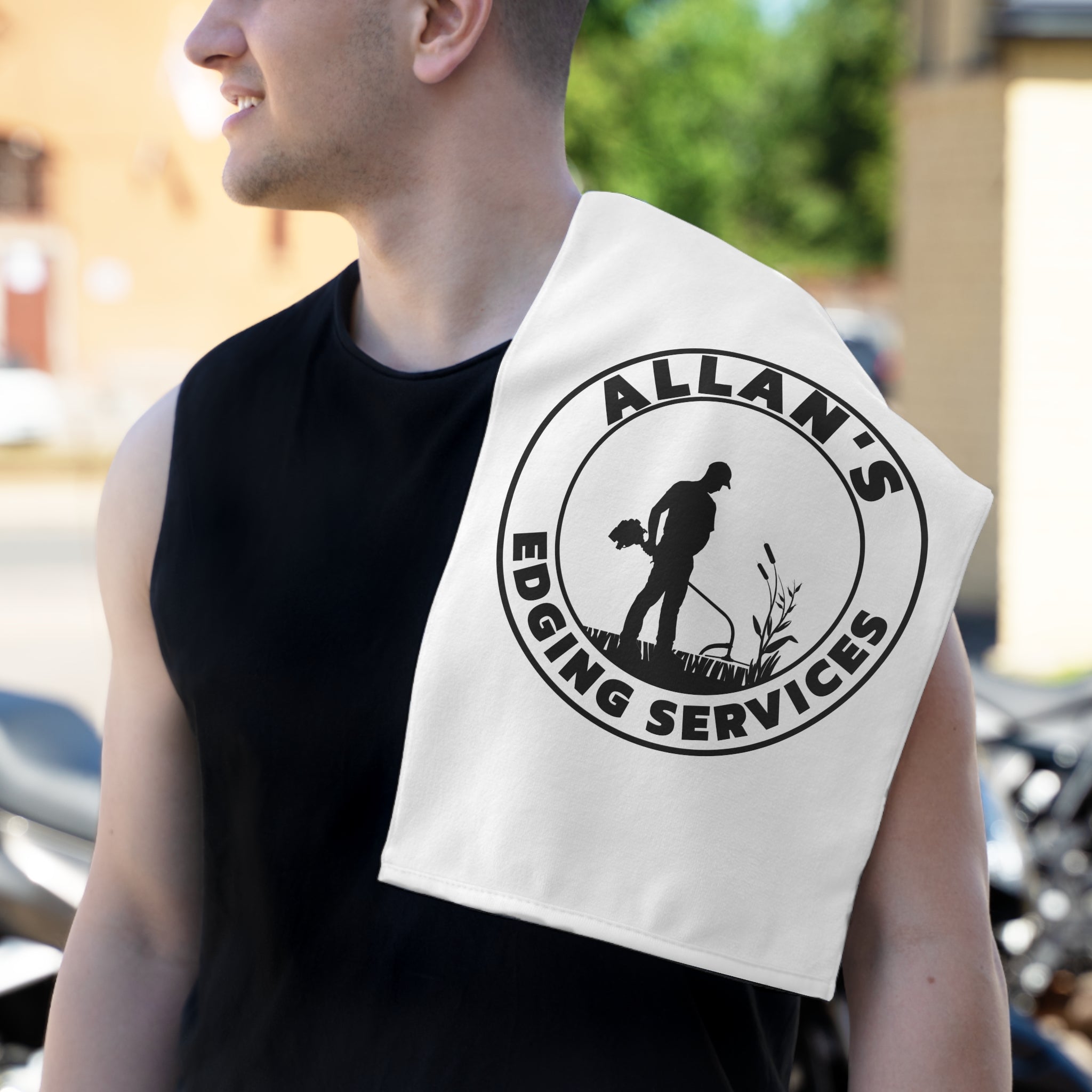 CUM TOWEL — Allan's Edging Services  (11x18)