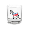 Zebra 'None Taken' 10oz Rocks Glass