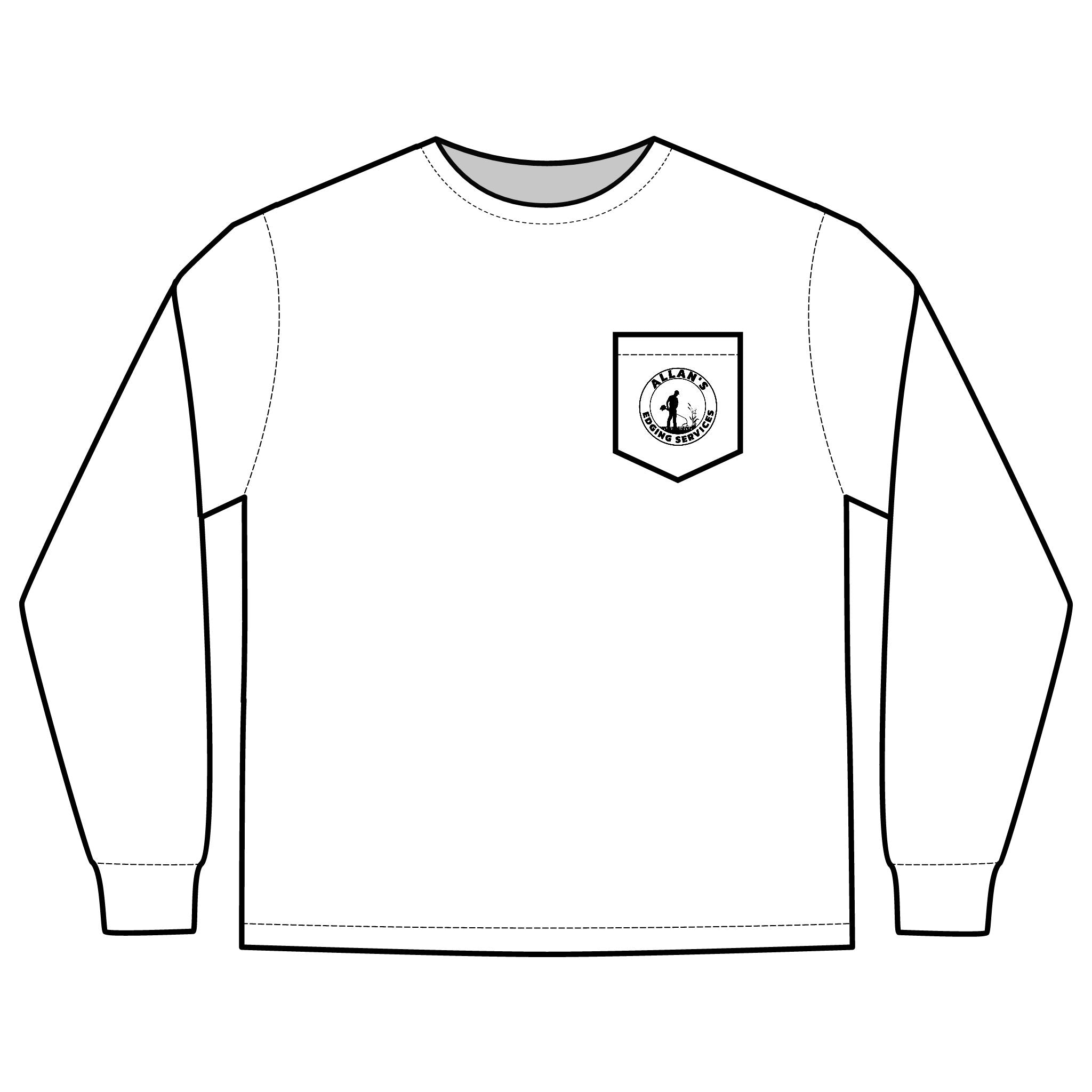 Allan's Edging Services Long Sleeve Pocket Tee