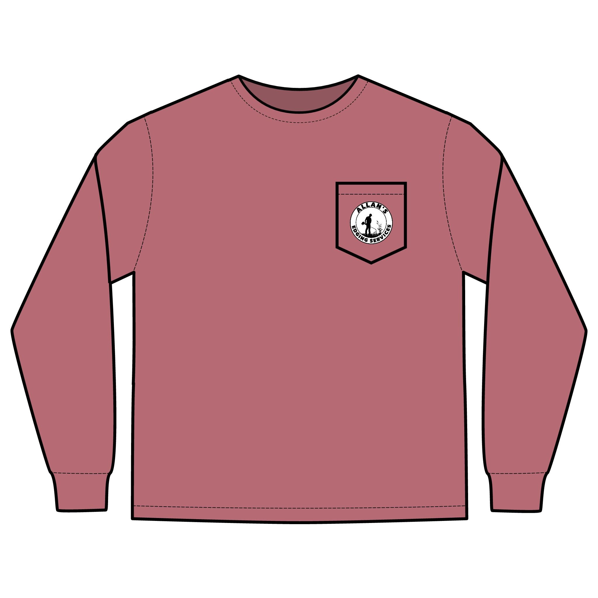 Allan's Edging Services Long Sleeve Pocket Tee