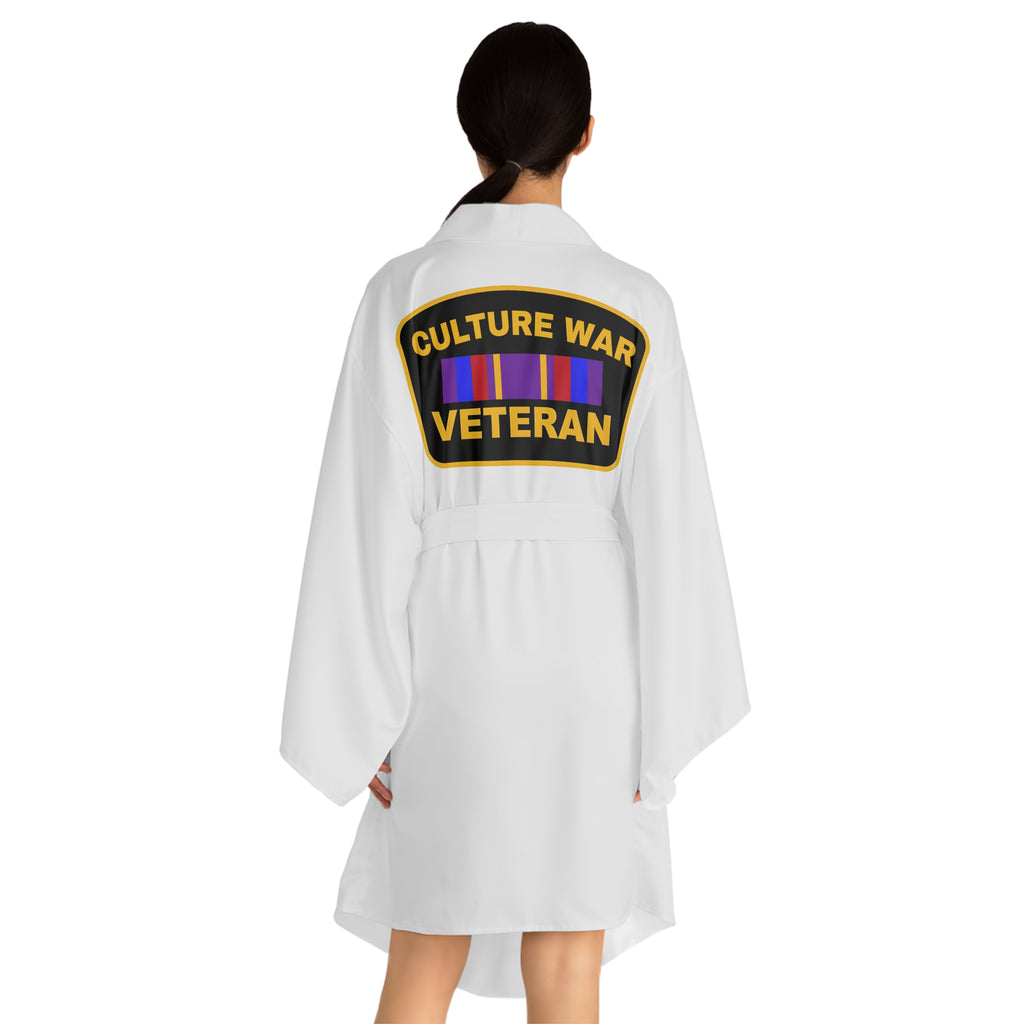 Zebra 'None Taken' Kimono Robe — Graphic Long Sleeve Lounge Wrap