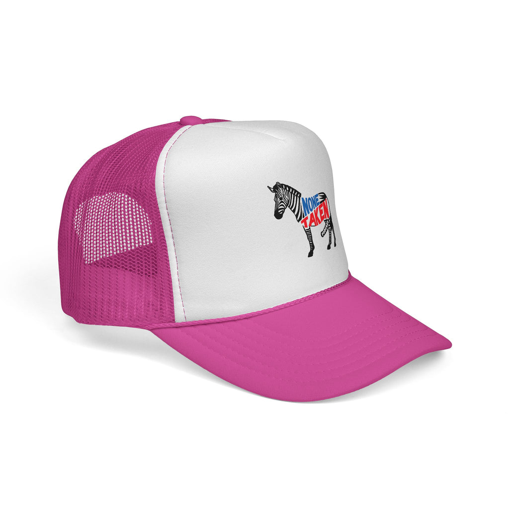 None Taken Full Zebra Trucker Cap