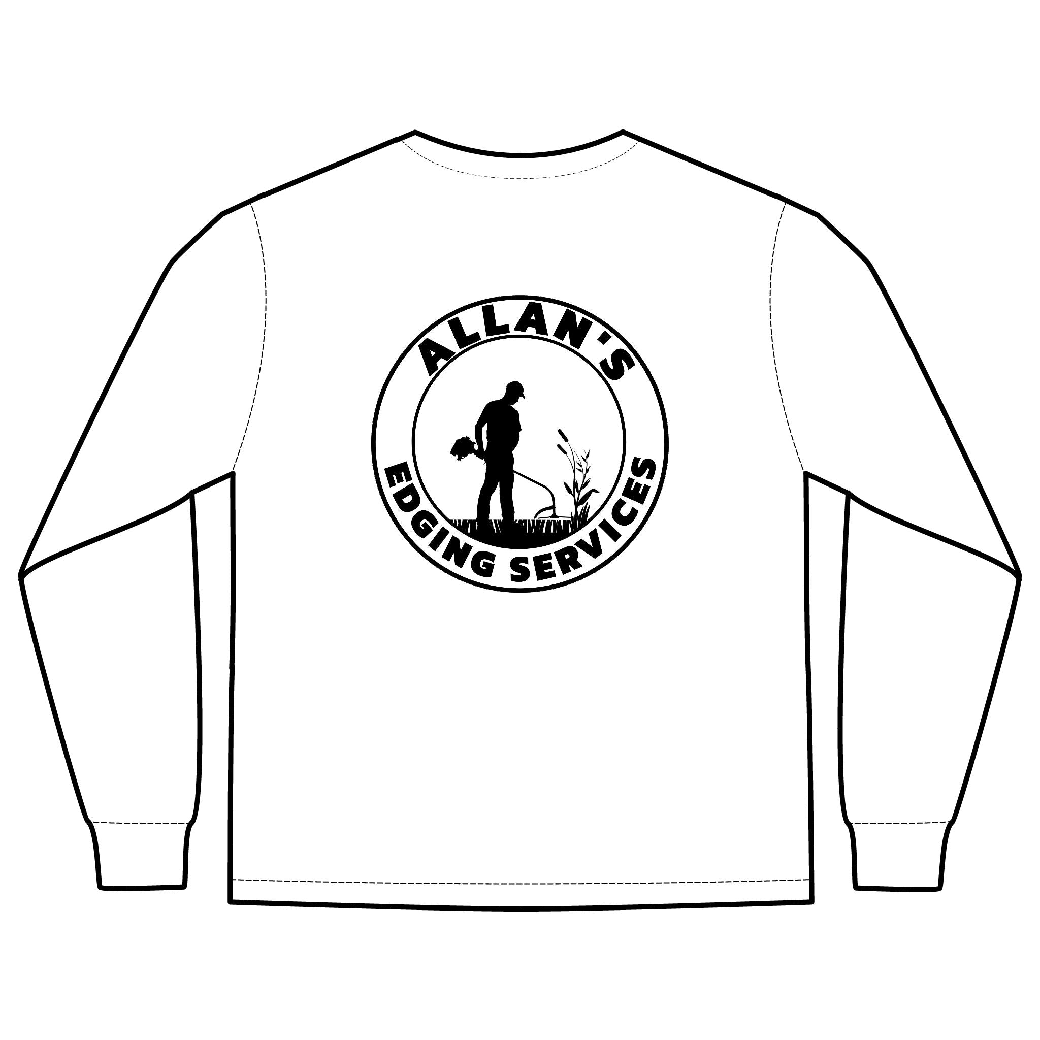 Allan's Edging Services Long Sleeve Pocket Tee