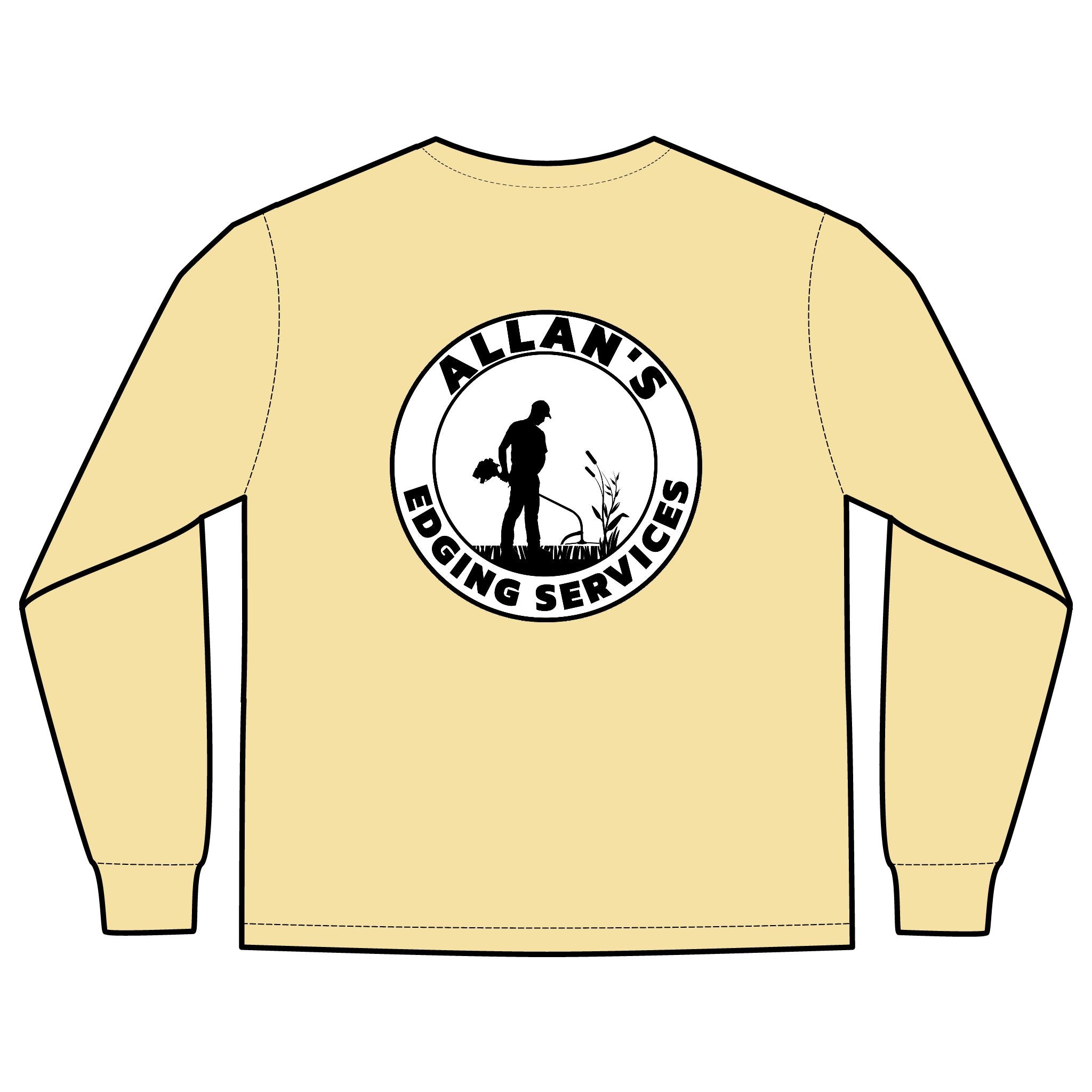 Allan's Edging Services Long Sleeve Pocket Tee