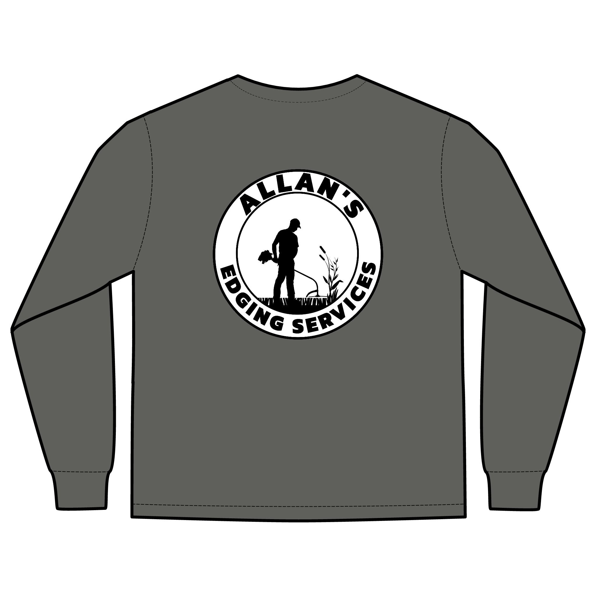 Allan's Edging Services Long Sleeve Pocket Tee