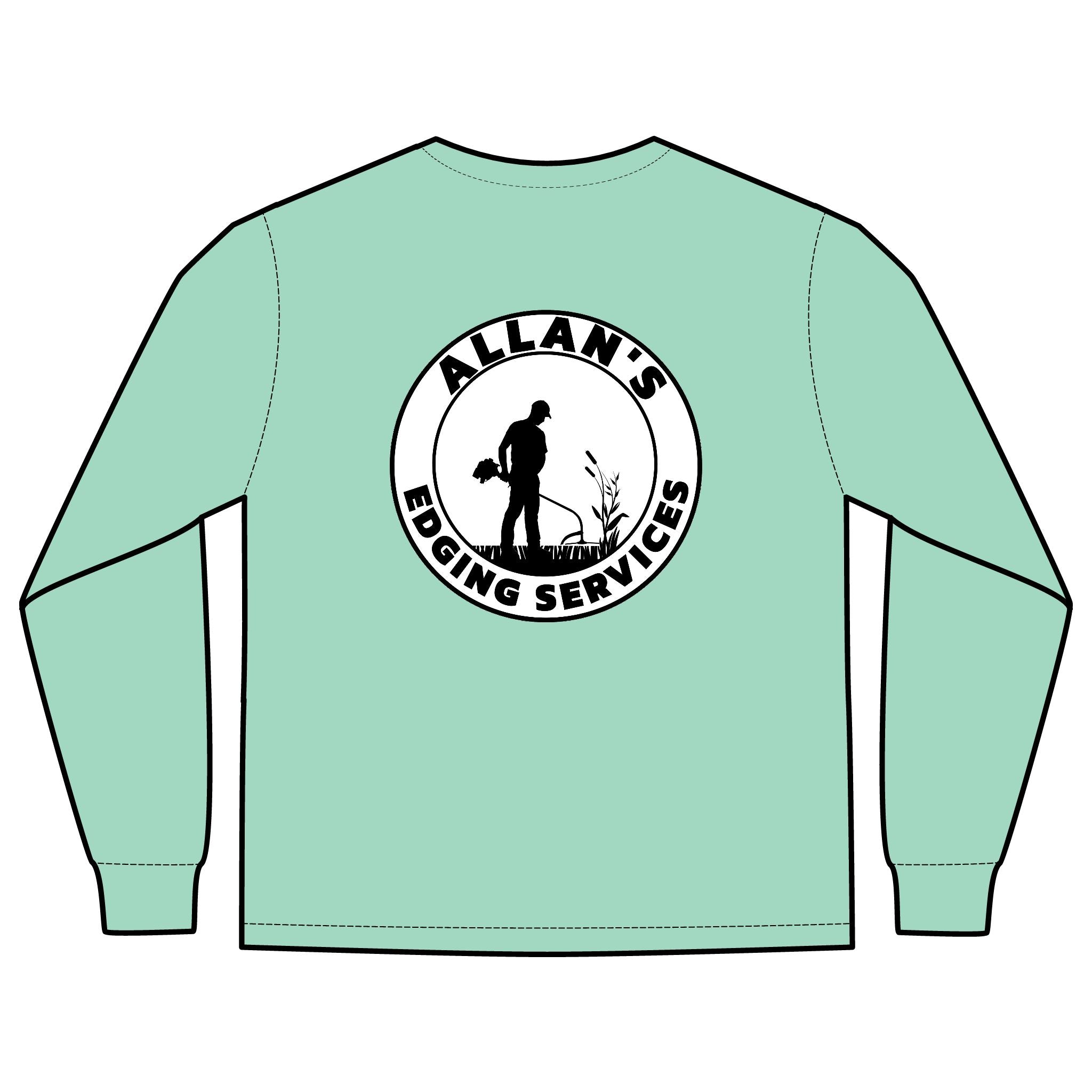 Allan's Edging Services Long Sleeve Pocket Tee