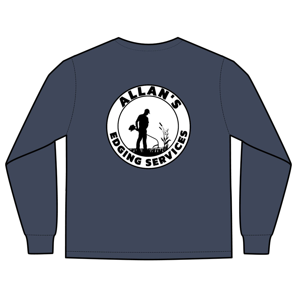 Allan's Edging Services Long Sleeve Pocket Tee