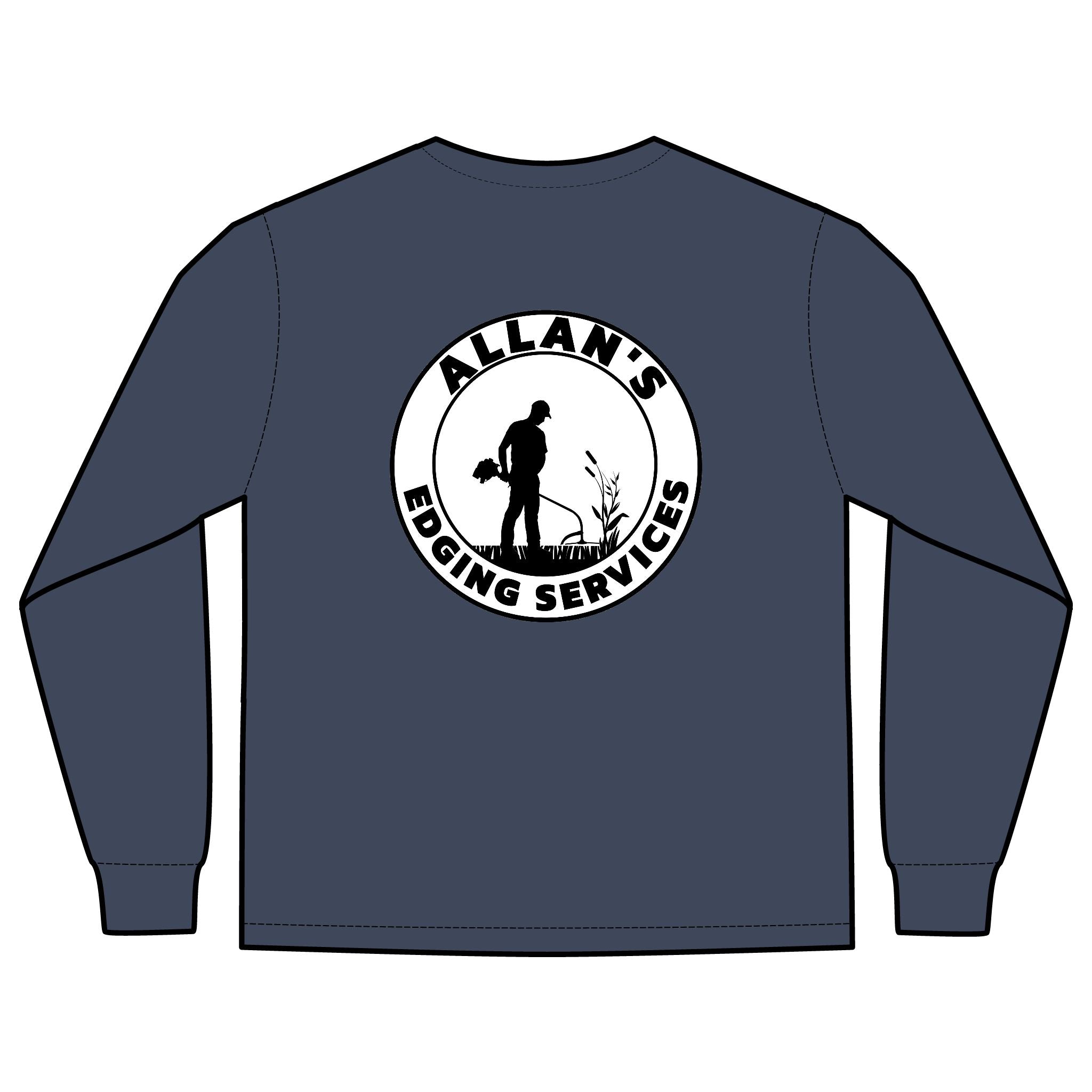 Allan's Edging Services Long Sleeve Pocket Tee