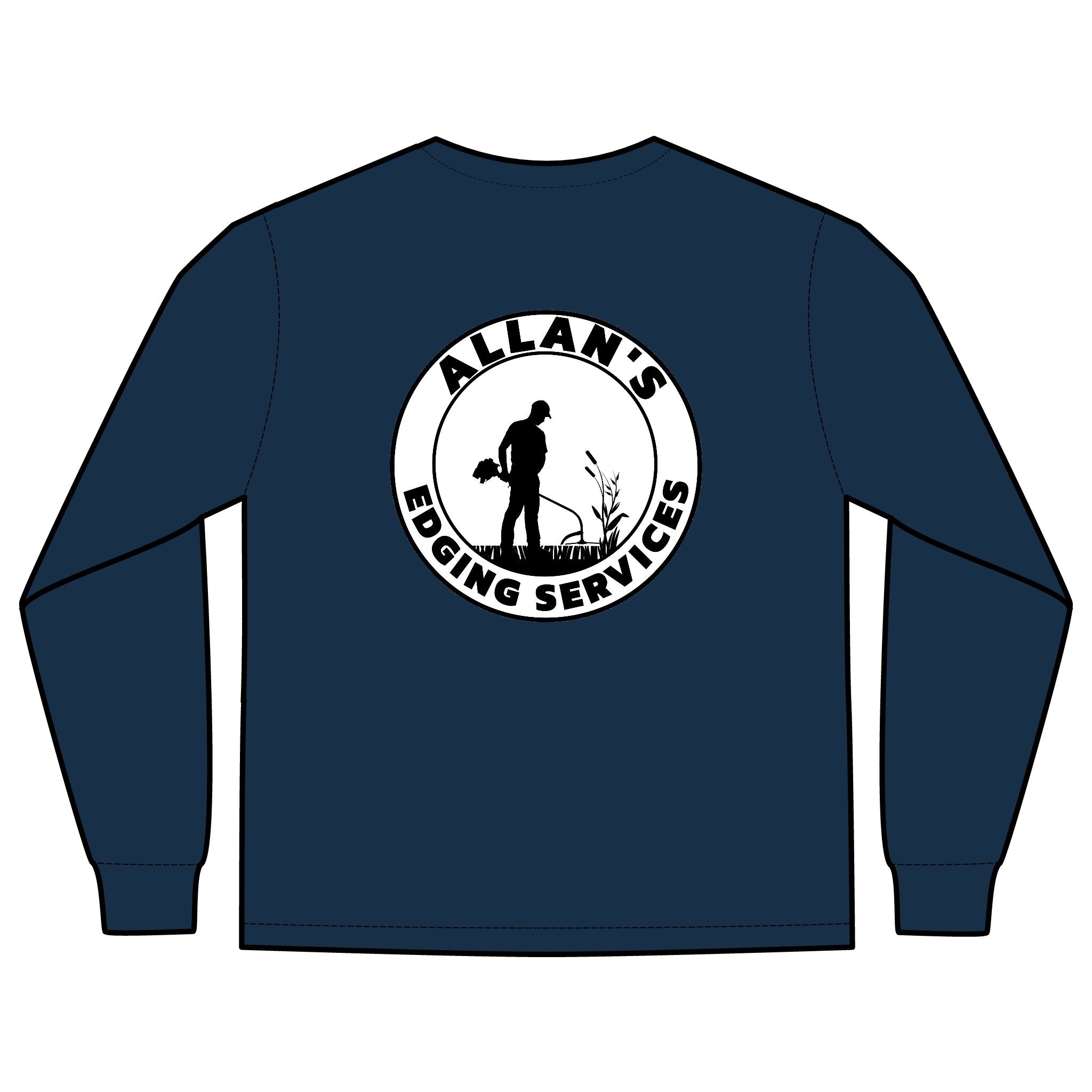 Allan's Edging Services Long Sleeve Pocket Tee