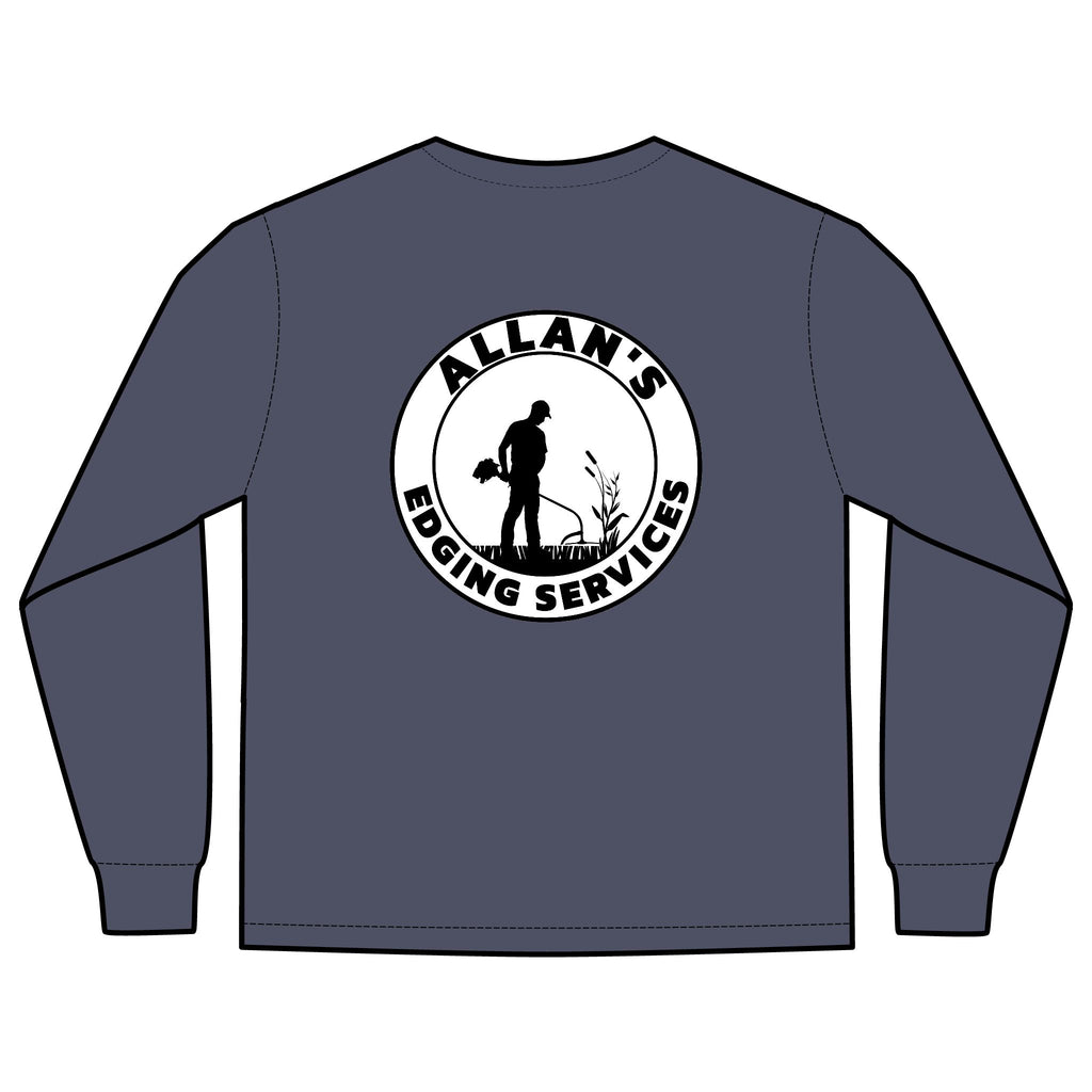 Allan's Edging Services Long Sleeve Pocket Tee