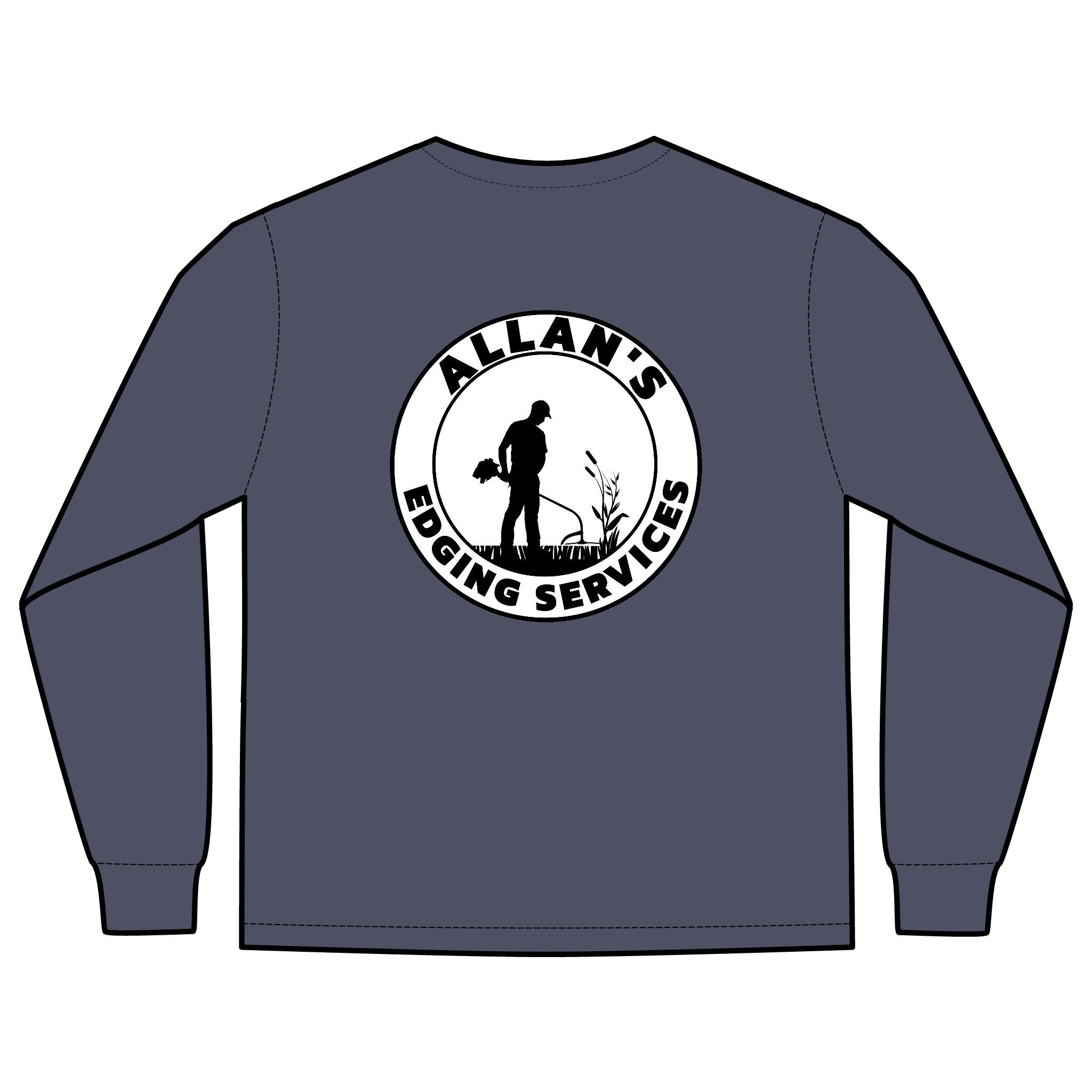 Allan's Edging Services Long Sleeve Pocket Tee