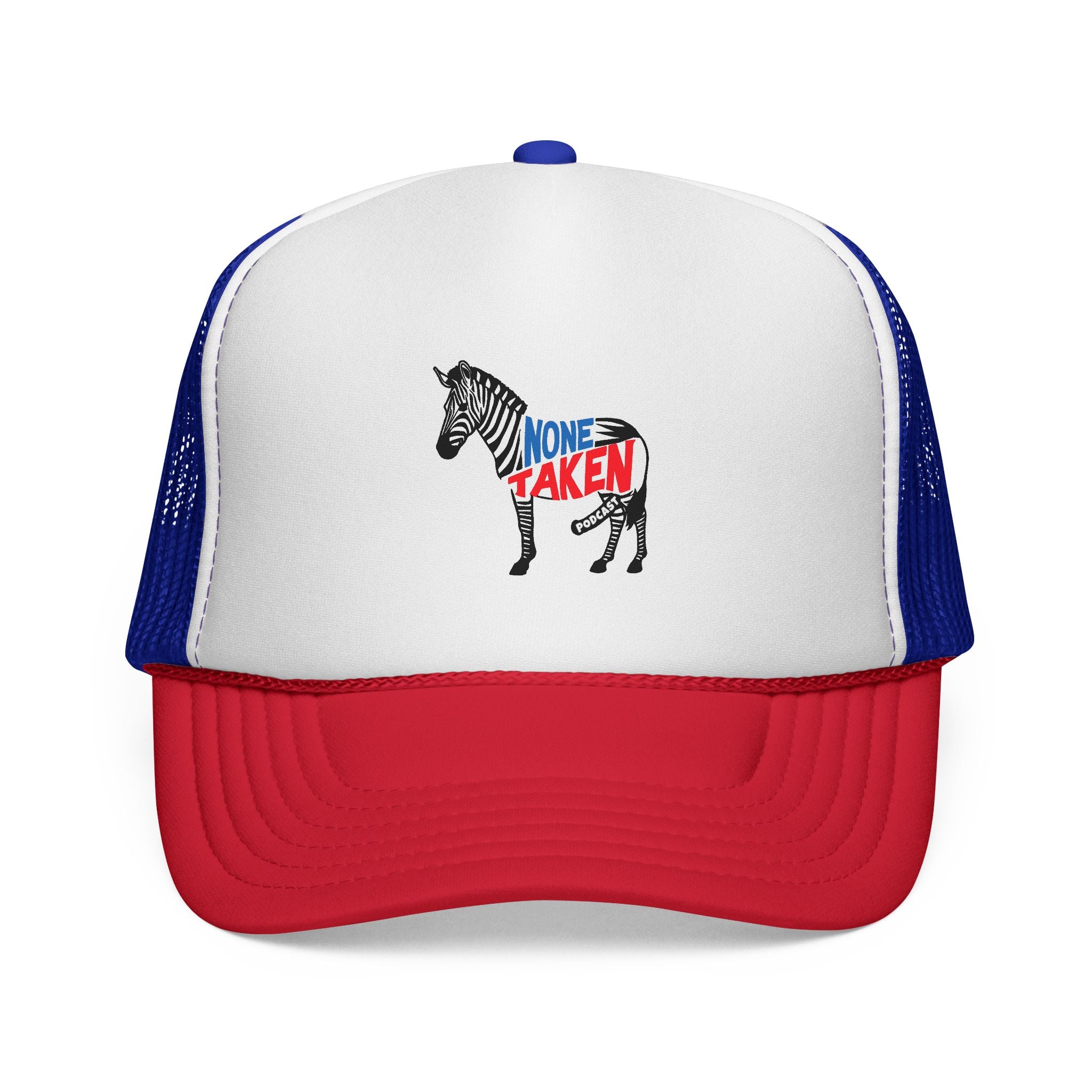 None Taken Full Zebra Trucker Cap