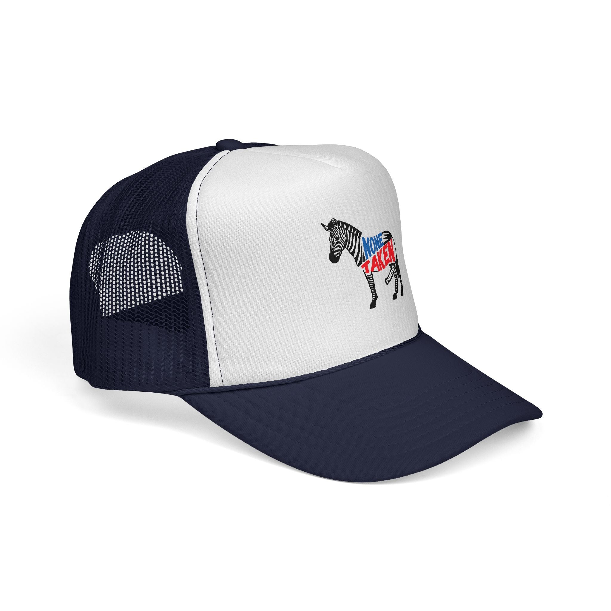 None Taken Full Zebra Trucker Cap