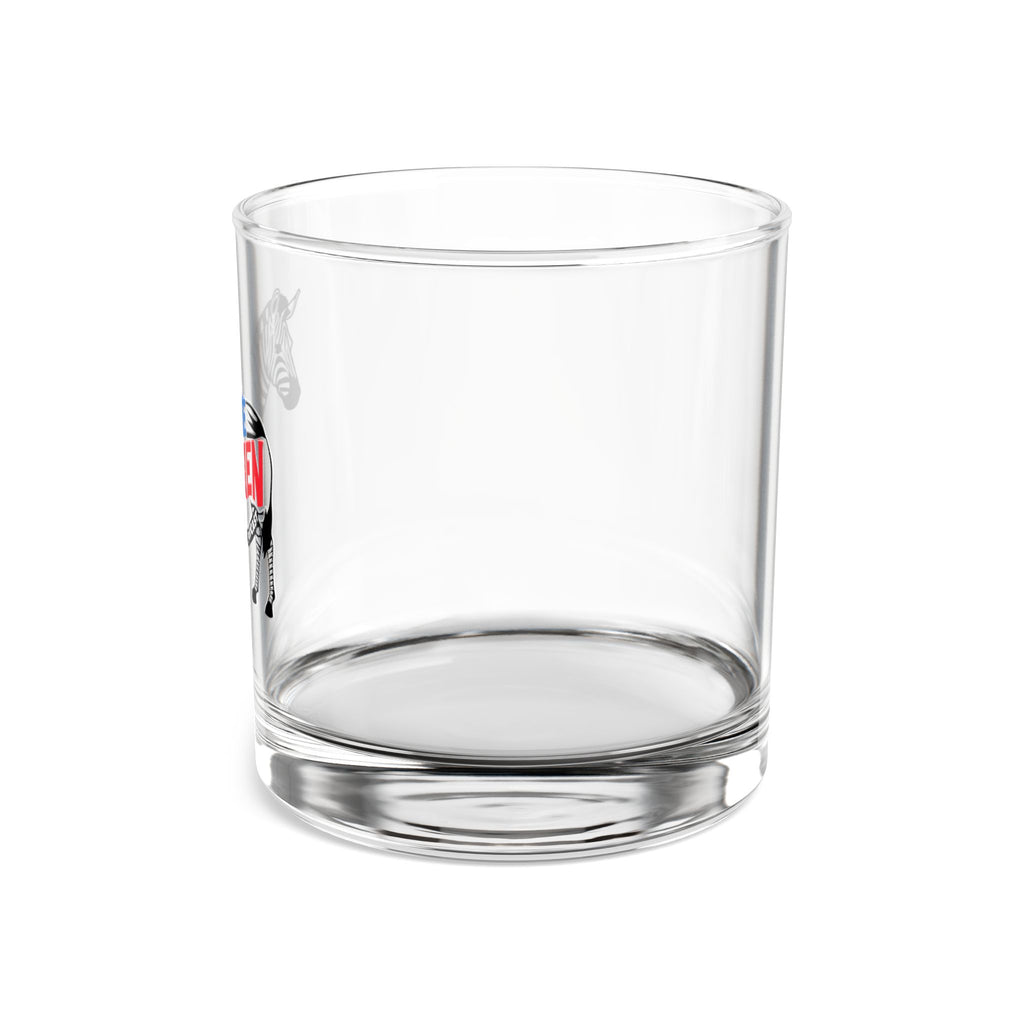 Zebra 'None Taken' 10oz Rocks Glass